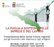Immagine associata al documento: La Puglia a sostegno delle imprese e del lavoro - Salice Salentino, 14 gennaio