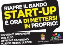 Immagine associata al documento: Presentazione Ufficiale Bando Start Up - Lecce, 11 novembre 2010