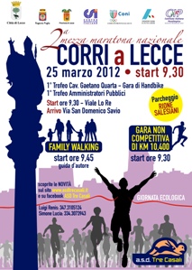 Immagine associata al documento: ATLETICA LEGGERA - 2^ Mezza Maratona "Corri a Lecce"