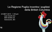 Immagine associata al documento: La Regione Puglia incontra i pugliesi della British Columbia - Vancouver, 24 maggio