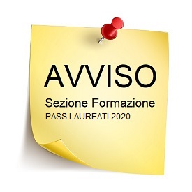 Immagine associata al documento: Avviso Pass Laureati 2020: Proroga termine finale attivit formative