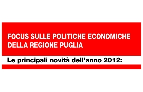 Immagine associata al documento: Focus sulle politiche economiche della Regione Puglia