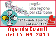 Immagine associata al documento: Fiera del Levante: Agenda Eventi, domenica 15 settembre 2013
