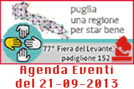 Immagine associata al documento: Fiera del Levante: Agenda Eventi, sabato 21 settembre 2013