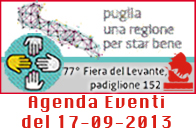 Immagine associata al documento: Fiera del Levante: Agenda Eventi, marted 17 settembre 2013