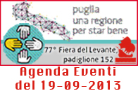 Immagine associata al documento: Fiera del Levante: Agenda Eventi, gioved 19 settembre 2013