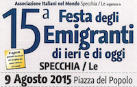 Immagine associata al documento: XV Festa degli Emigranti - Specchia (LE), 9 agosto