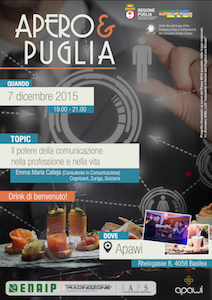 Immagine associata al documento: Apero&Puglia - Basilea, 7 dicembre 2015