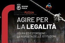 Immagine associata al documento: Domani in Fiera a Bari ''Agire per la legalita' - usura ed estorsione, la risposta delle istituzioni''
