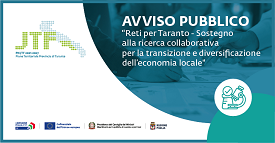 Immagine associata al documento: Avviso RETI PER TARANTO: pubblicazione delle Linee Guida e della modulistica per l'attuazione e la rendicontazione dei progetti
