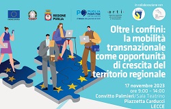 Immagine associata al documento: Mobilità transnazionale: a Lecce l'evento di Regione Puglia e ARTI
